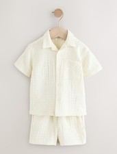 Boys White Ecru Texture NEXT