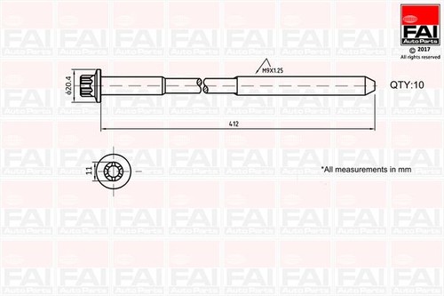Fai cylinder head - fai, set