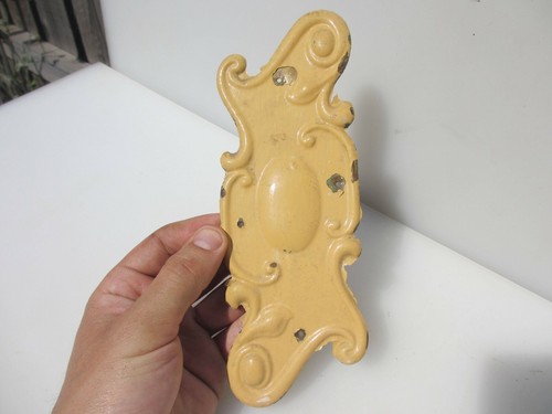 Antique brass finger - finger, plate