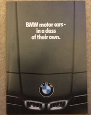 BMW In a Class of their Own 3 5 7 6 Series 628 633 635 CSi M1 Brochure Jan 1980