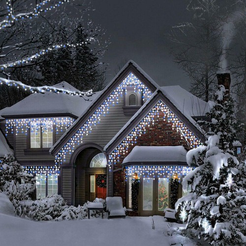 960 led snowing icicle lights - 960,