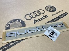 Audi RS3 RS4 RS5 RS6 quattro Lettering Titanium Grill Logo Badge Inscription OEM