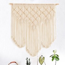 Large NEW Beige  Macrame