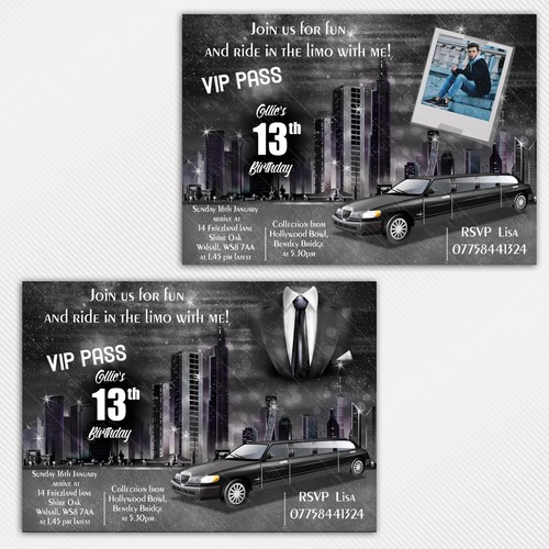 Personalised limo birthday - limo,