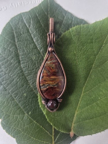 Wirewrapped pietersite - wirewrapped,