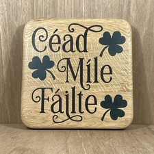 Cead Mile Failte wooden wall