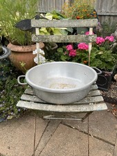 Vintage Aluminium Jam Pan For Planting