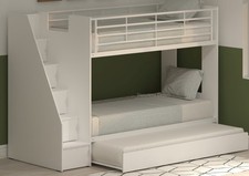 Bunk bed with trundle - bed,