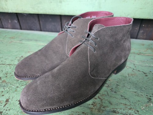 Barker dark brown suede chukka - dark,