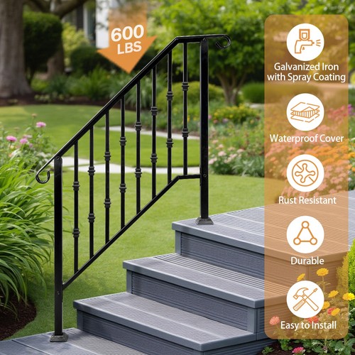 Wrought iron handrail picket - iron,