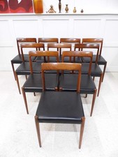 Set of 10 Vintage Rosewood