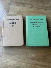 The Observer’s Book Of Birds & Common British Insects & Spiders Vintage ‘57 & 60