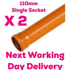 3m Underground Drainage Pipe 110mm X 2