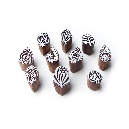 Leaf and assorted pattern - and,