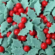 HOLLY & BERRY EDIBLE XMAS