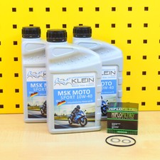 Oil Change Kit Oil Oil Filter for BMW F 650 GS CS 99-07 MSK Moto 10w40 Dakar Scarver