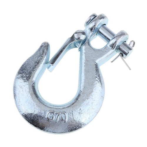 Winch hook with - with, latch