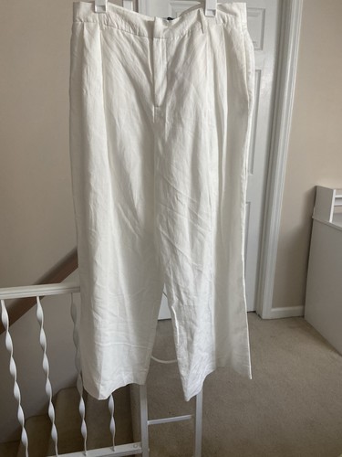 Zara white linen blend - zara,