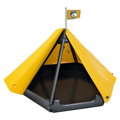 Playmobil tent black yellow