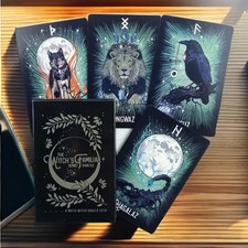 The Witch's Familiar Runic Oracle Cards 24-Card Runic Divination Deck for Adults