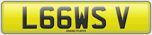 Number plate l66 wsv - number,