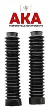 Pair of BLACK Motorcycle Fork Rubber Gaiters boots Gaitors 
