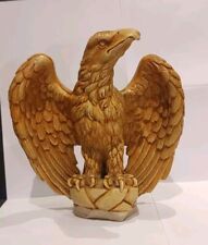 Resin Eagle On Rock Ornament Statue Figurine Garden Sculpture Freedom Statue