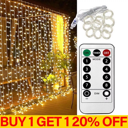 300 led curtain fairy - 300, lights