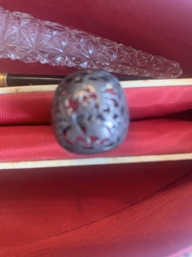 Sterling silver filigree ring - sterling,