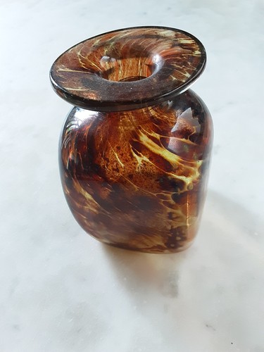 Mdina glass vase - mdina, signed