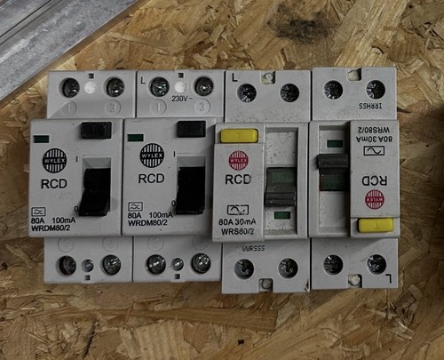 Wylex rcd bundle 80a - 80a, 100ma
