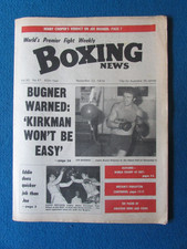 Boxing News Magazine - 22/11/74 - Joe Bugner Paul Nilsen Eddie Nielson Cover
