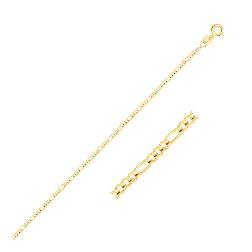 Figaro anklet 14k yellow - anklet, in