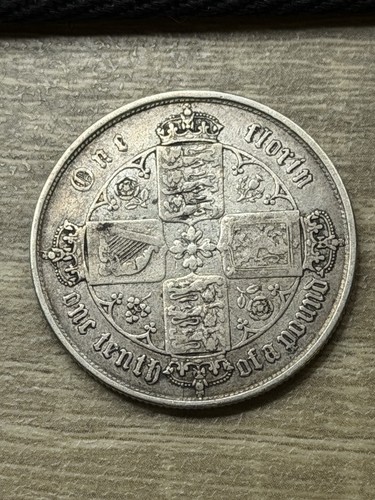 Victoria florin 1853 0 925 - victoria,, 0.925