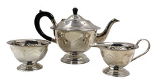 Vintage EPNS Tea Set Faceted