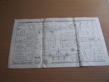 Gloster Meteor Veri Tru Plan No 75 Jet Propelled Single Seat Fighter Plane