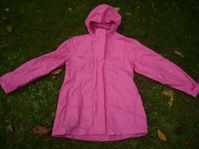 Vintage Girls Pink Peter  Storm  Hooded Waterproof Jacket Coat 11 - 12