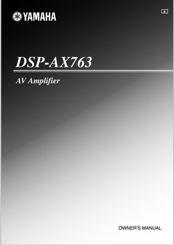 Yamaha dsp ax763 av - -,