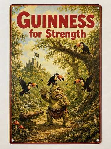 Guinness beer metal - sign,