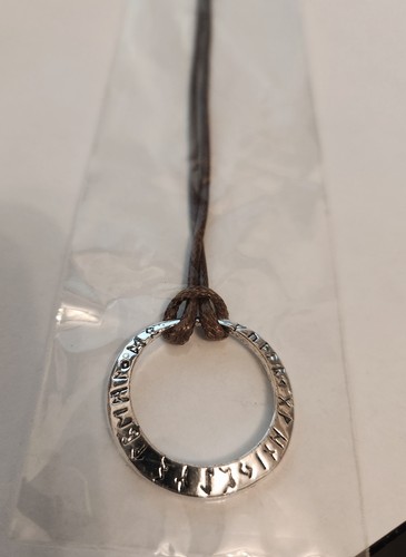 Silver rune ring pendant - rune,
