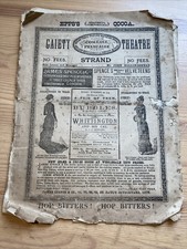 1881 Theatre Programme -