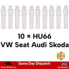 10 HU66 Key Blade For VW Seat Skoda Audi (Keydiy #31)