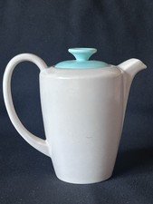 Poole Twintone Ice Green Coffee Pot 1 Pint and Hot Water Jug(b 7)