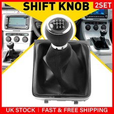 For Vw Passat B7 362 365 Cc 358 2x 6 Speed Gear Shift Stick Knob Handle Shifter