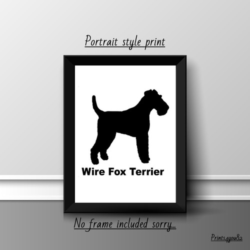 Fox terrier picture print - terrier,