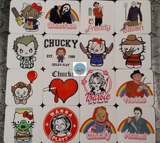 Horror Coasters -Pick Your Icon#Chucky,Leatherface ,Pennywise ,Ghostface, Freddy