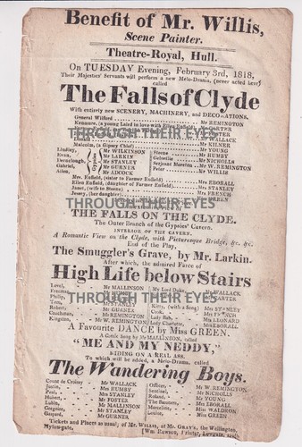 Original georgian playbill - original,