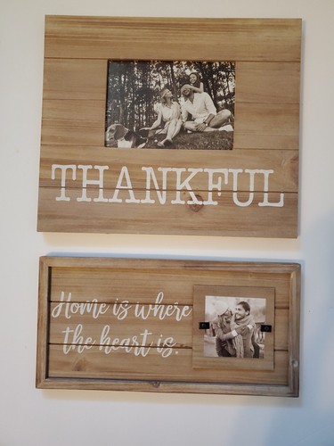 Wooden frames wall - frames, table