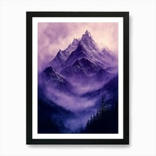 Purple Mountain Canvas Print