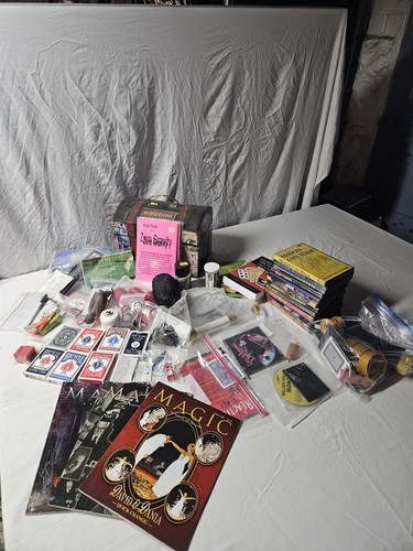 Huge magic trick lot props - magic,